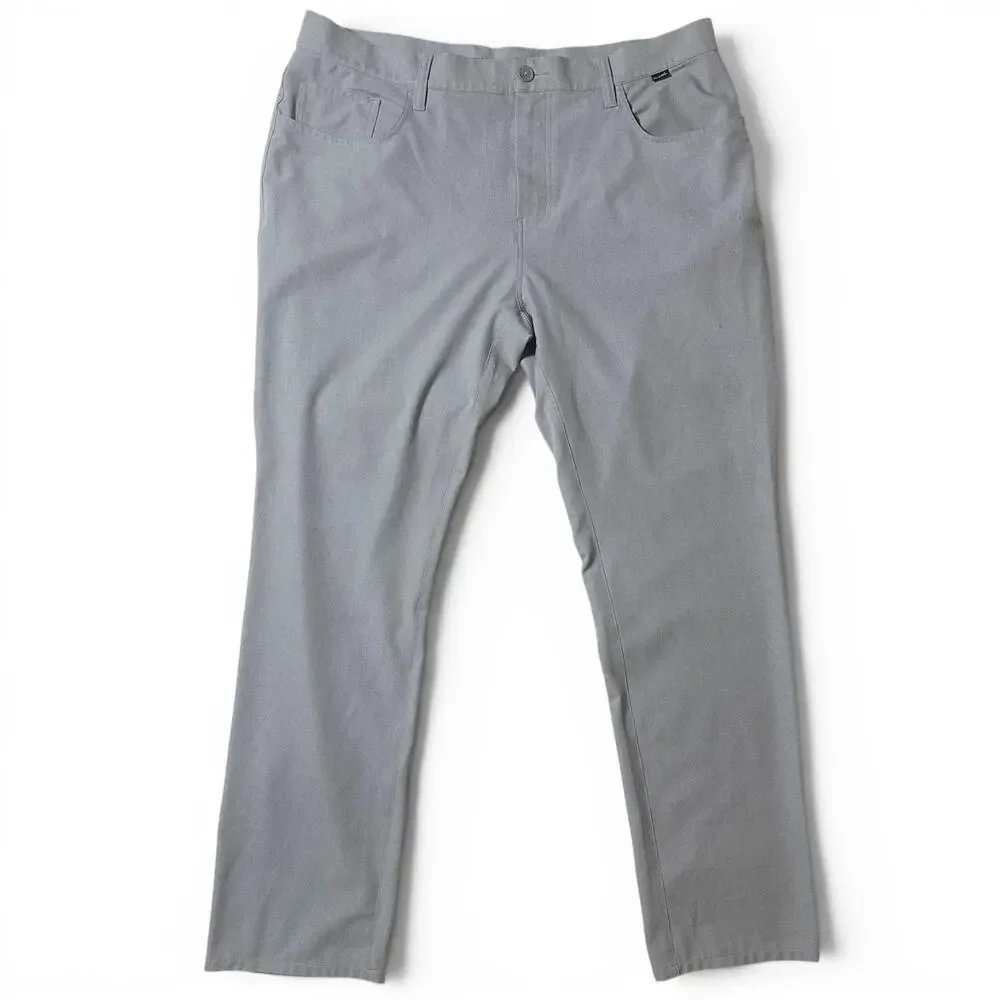 Travis Mathew Open to Close Golf Pant Mens Size 38x32 Gray St Andrews Links NEW